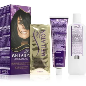Wella Wellaton Intense Permanent-Haarfarbe mit Arganöl Farbton 2/0 Black 1 St