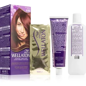Wella Wellaton Intense Permanent-Haarfarbe mit Arganöl Farbton 5/66 Aubergine 1 St