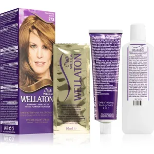 Wella Wellaton Intense Permanent-Haarfarbe mit Arganöl Farbton 7/3 Hazelnut 1 St