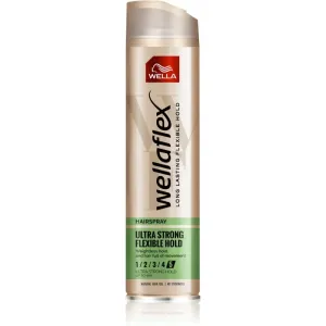Wella Wellaflex Flexible Ultra Strong Haarspray mit extra starkem Halt 250 ml