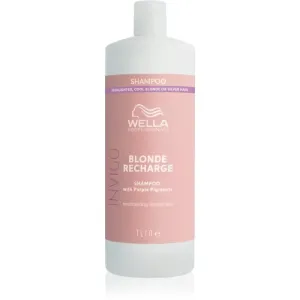 Wella Professionals Invigo Blonde Recharge Shampoo für blonde Haare neutralisiert gelbe Verfärbungen 1000 ml