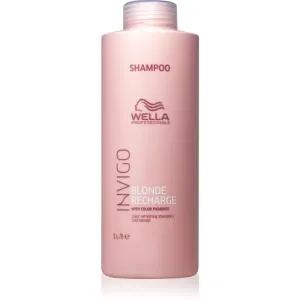Wella Professionals Invigo Blonde Recharge Shampoo zum Schutz blonder Haarfarbe Cool Blond 1000 ml