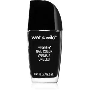 Wet n Wild Wild Shine Nagellack mit hoher Deckkraft Farbton Black Creme 12.3 ml