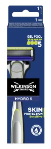 Wilkinson Sword Rasierer + 1 Ersatzkopf Hydro 5 Skin Protection Bulldog Sensitive