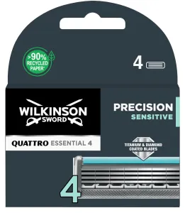 Wilkinson Sword Ersatzkopf Quattro Essential Precision Bulldog Sensitive 4 Stck