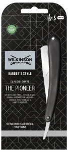 Wilkinson Sword Premium Collection Cut Throat klassisches Rasiermesser + Rasierklingen 5 Stk. 1 St