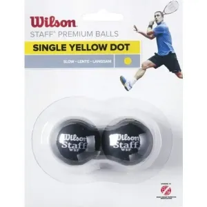 Wilson STAFF SQUASH 2 BALL YEL DOT Squashball, gelb, größe os