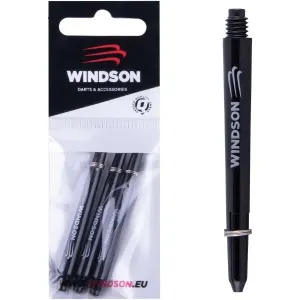 Windson Nylon SHAFT MEDIUM 3 KS Satz Ersatz-Handstücke aus Nylon, schwarz, größe os