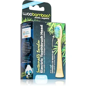 Woobamboo Eco Electric Toothbrush Head Ersatzkopf für Zahnbürste aus Bambus Compatible with Philips Sonicare 6 St