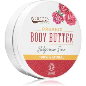 WoodenSpoon Organic Bulgarian Rose Körperbutter mit Rosenduft 100 ml