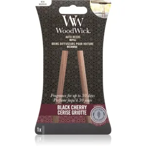 WoodWick Ersatz Parfüm-Sticks für Autos Black Cherry (Auto Reeds Refill)