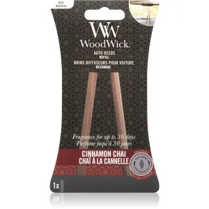 WoodWick Ersatz-Räucherstäbchen fürs Auto Cinnamon Chai (Auto Reeds Refill)