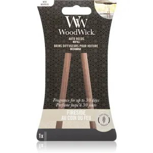 WoodWick Ersatz-Parfüm-Sticks für Autos Fireside (Auto Reeds Refill)
