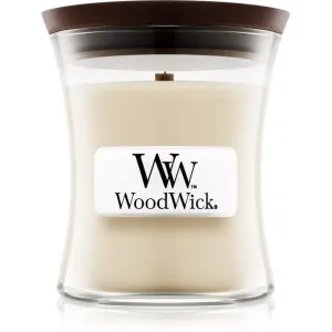 Woodwick Linen Duftkerze mit Holzdocht 85 g