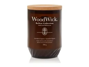 WoodWick Duftkerze ReNew Glas groß Lavender & Cypress 368 g