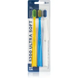 WOOM Toothbrush 5200 Ultra Soft Zahnbürsten 3 St