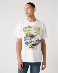 Wrangler Car T-Shirt Weiß