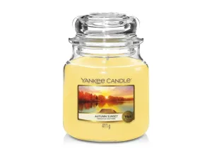 Yankee Candle Aromatische mittlere Kerze Autumn Sunset 411 g