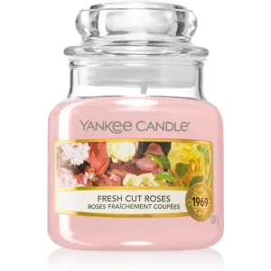Yankee Candle Aromatische Kerze Classic kleine Fresh Cut Roses 104 g