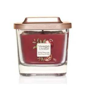 Yankee Candle Aromatische Kerze klein quadratisch Holiday Pomegranate 96 g