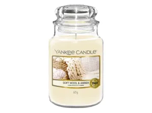Yankee Candle Aromatische Kerze Classic groß Soft Wool & Amber 623 g