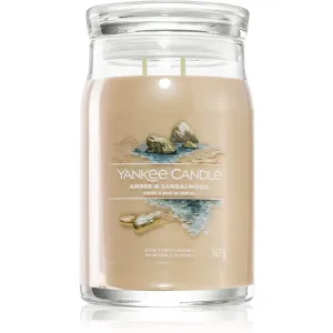 Yankee Candle Aromatische Kerze Signature großes Glas Amber & Sandalwood 567 g