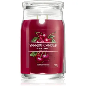 Yankee Candle Aromatische Kerze Signature großes Glas Black Cherry 567 g