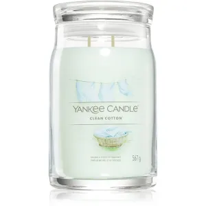 Yankee Candle Aromatische Kerze Signature großes Glas Clean Cotton 567 g