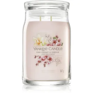 Yankee Candle Aromatische Kerze Signature großes Glas Pink Cherry & Vanilla 567 g