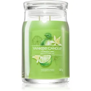 Yankee Candle Aromatische Kerze Signature großes Glas Vanilla Lime 567 g