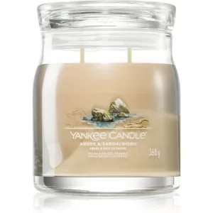 Yankee Candle Aromatische Kerze Signature mittleres Glas Amber & Sandalwood 368 g