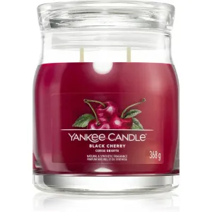 Yankee Candle Aromatische Kerze Signature mittleres Glas Black Cherry 368 g