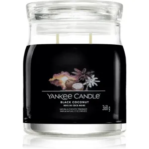 Yankee Candle Aromatische Kerze Signature mittleres Glas Black Coconut 368 g