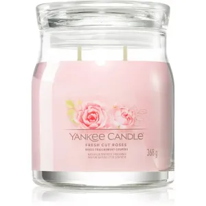 Yankee Candle Aromatische Kerze Signature mittleres Glas Fresh Cut Roses 368 g
