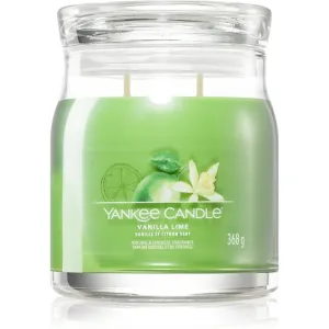 Yankee Candle Aromatische Kerze Signature mittleres Glas Vanilla Lime 368 g