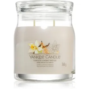 Yankee Candle Aromatische Kerze Signaturemittleres Glas Vanilla Creme Brulée 368 g