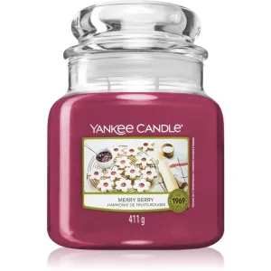 Yankee Candle Aromatische mittelgroße Kerze Merry Berry 411 g