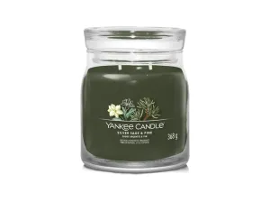 Yankee Candle Aromatische Kerze Signature Glas mittel Silver Sage & Pine 368 g