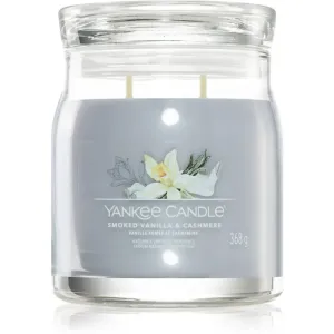 Yankee Candle Aromatische Kerze Signature Glas Mittelgroß Smoked Vanilla & Cashmere 368 g