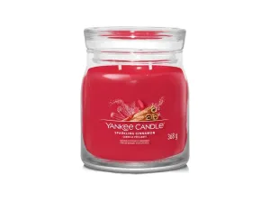 Yankee Candle Aromatische Kerze Signature Glas mittel Sparkling Cinnamon 368 g