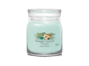 Yankee Candle Aromatische Kerze Signature Glas Mittelgroß Aloe & Agave 368 g