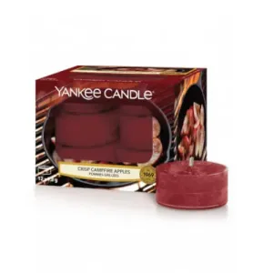 Yankee Candle Aromatische Teekerzen Crisp Campfire Apples 12 x 9,8 g