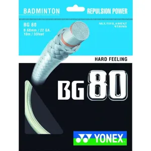 Yonex BG 80 Badminton Bespannung, weiß, größe os