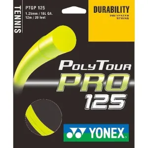 Yonex POLY TOUR PRO 125 Tennissaiten, gelb, größe os