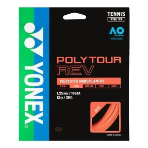 Yonex POLY TOUR REV Tennissaiten, orange, größe os