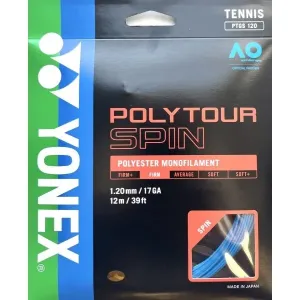 Yonex POLY TOUR SPIN Tennissaiten, blau, größe os