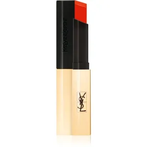 Yves Saint Laurent Rouge Pur Couture The Slim dünner, mattierender Lippenstift mit Ledereffekt Farbton 2 Strange Orange 2,2 g