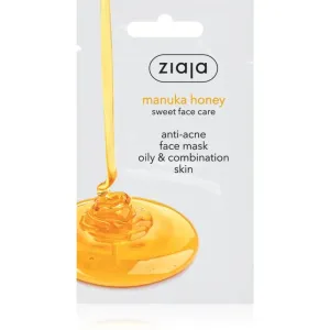 Ziaja Gesichtsmaske mit manuellem Honig gegen Akne für fettige und Mischhaut 7 ml