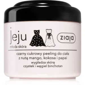 Ziaja Jeju Young Skin Körper-Peeling mit Zucker schwarz 200 ml