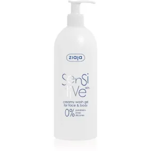 Ziaja Sensitive Waschgel für Gesicht und Körper für empfindliche und gereizte Haut 400 ml